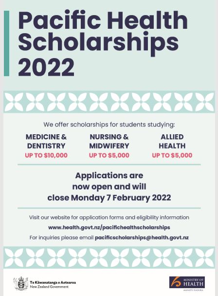 Pacific Health Scholarships 2022